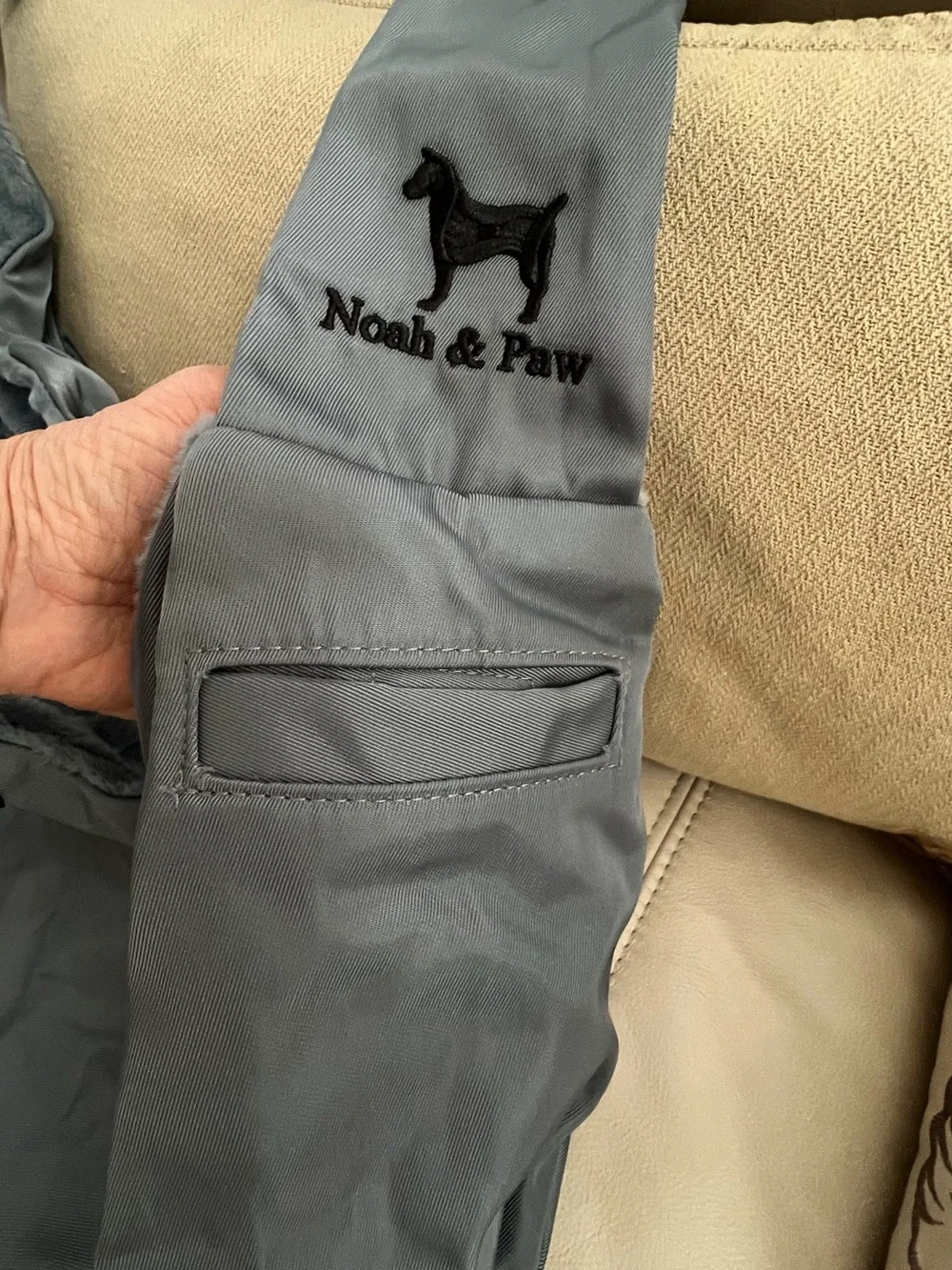 Gray Dog Sling Carrier — Hands-Free Pet Travel
